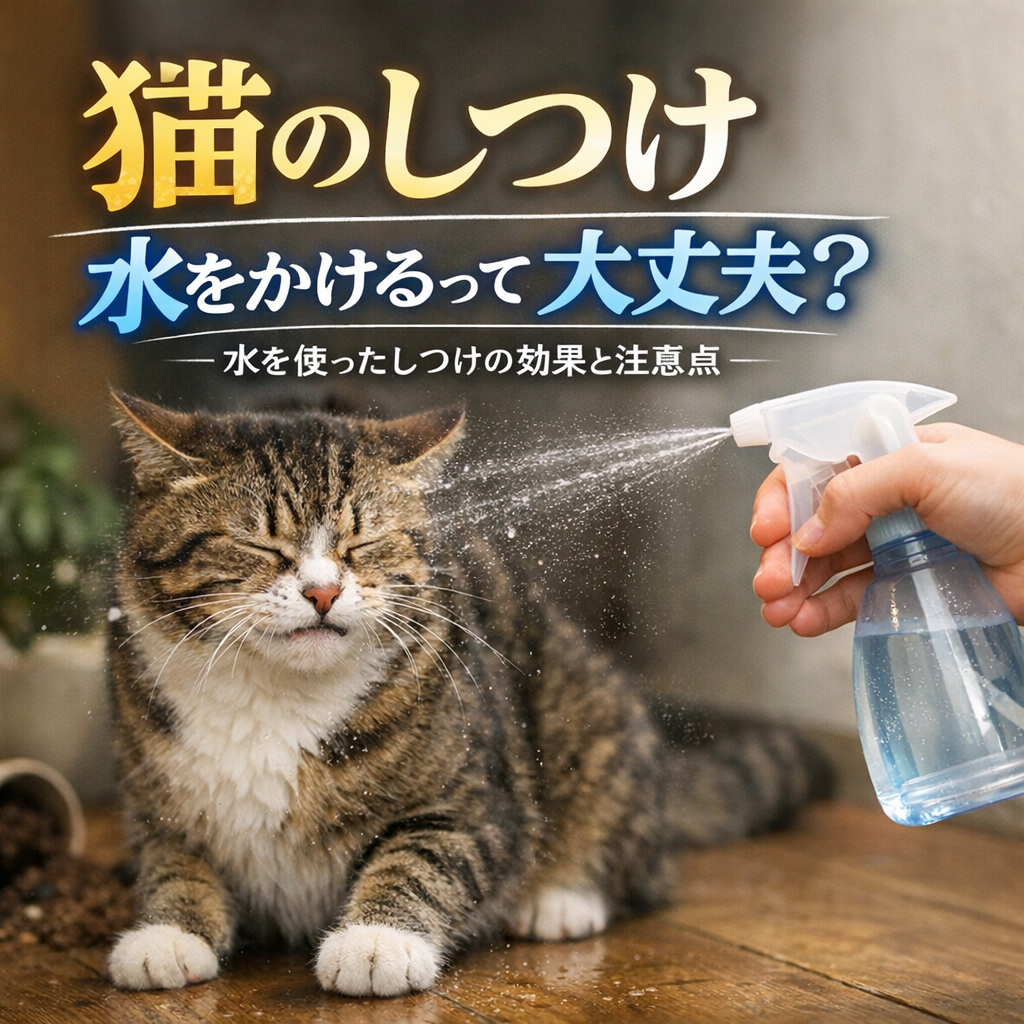 猫 しつけ 水をかけるって大丈夫？