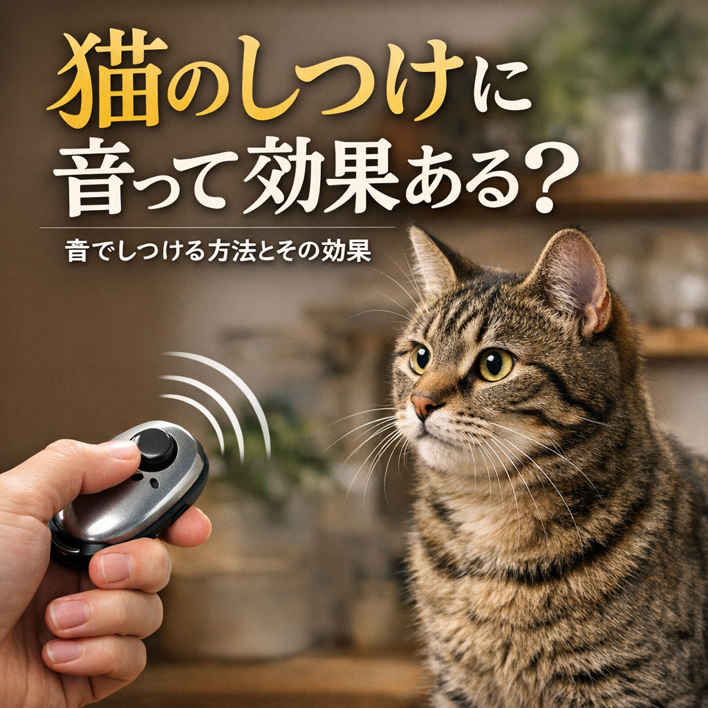 猫 しつけ 音って効果ある？