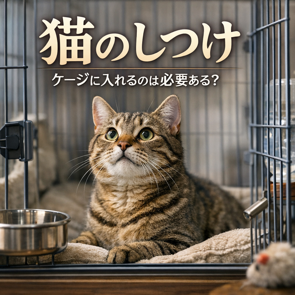 猫 しつけ ケージに入れるのは必要ある？