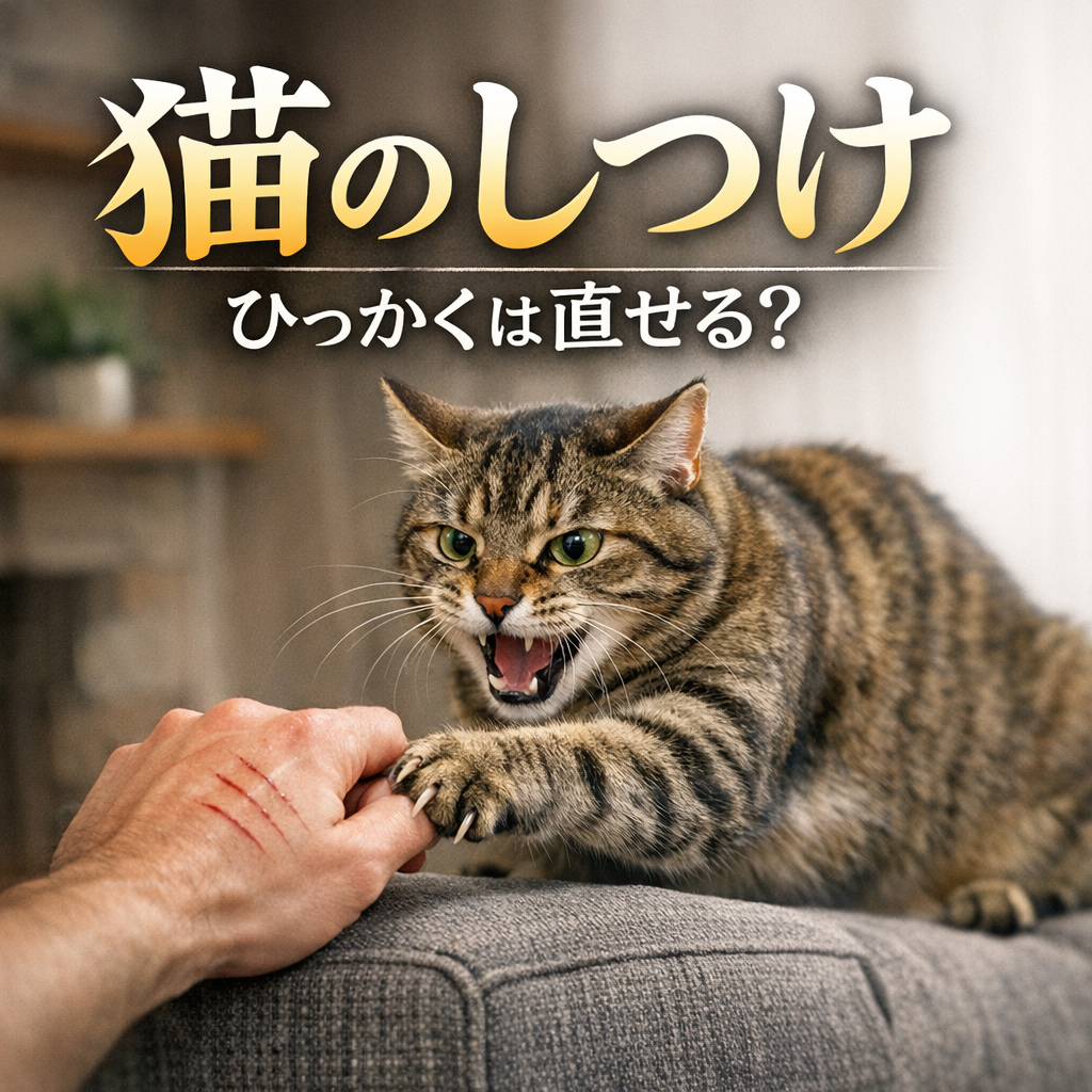 猫 しつけ ひっかくは直せる？