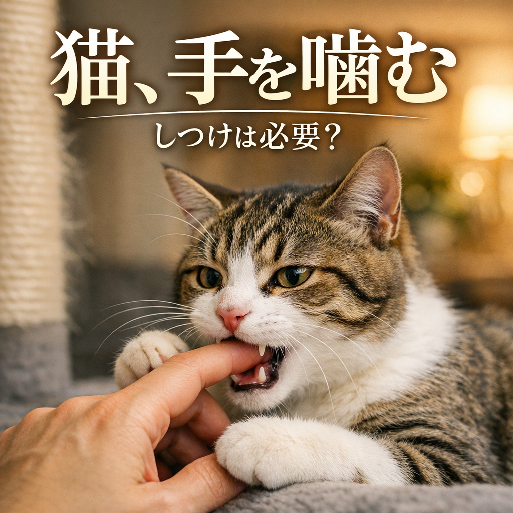 猫 手 を 噛む しつけは必要?
