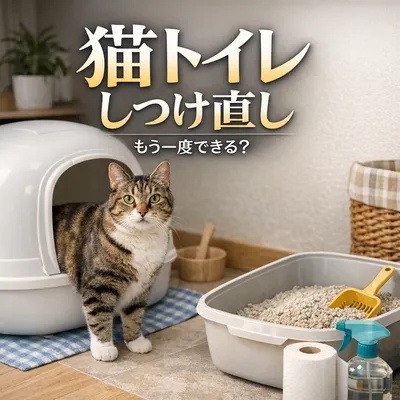 猫 トイレ しつけ 直しはできる？
