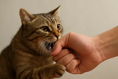 猫の噛み癖は治せる？原因別のしつけ方とやってはいけないNG対策