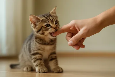 子猫の噛み癖はしつけが必要？なぜ起きる？やさしく直す方法とNG対策