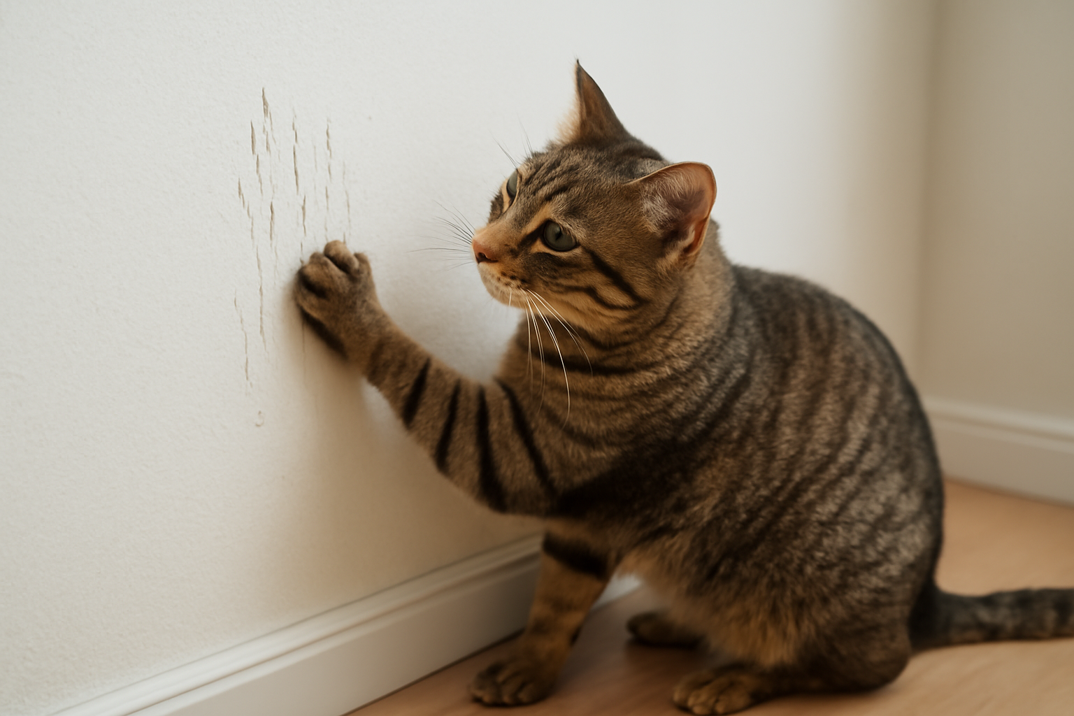 猫の爪研ぎを壁でするのはしつけで防げる？