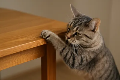 猫が爪研ぎをテーブルでする時のしつけは？