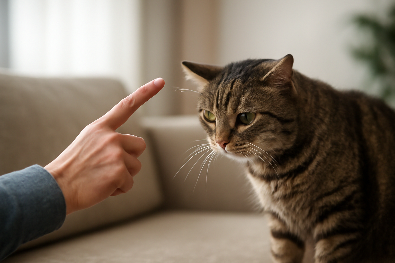 猫のしつけで怒り方は大丈夫?