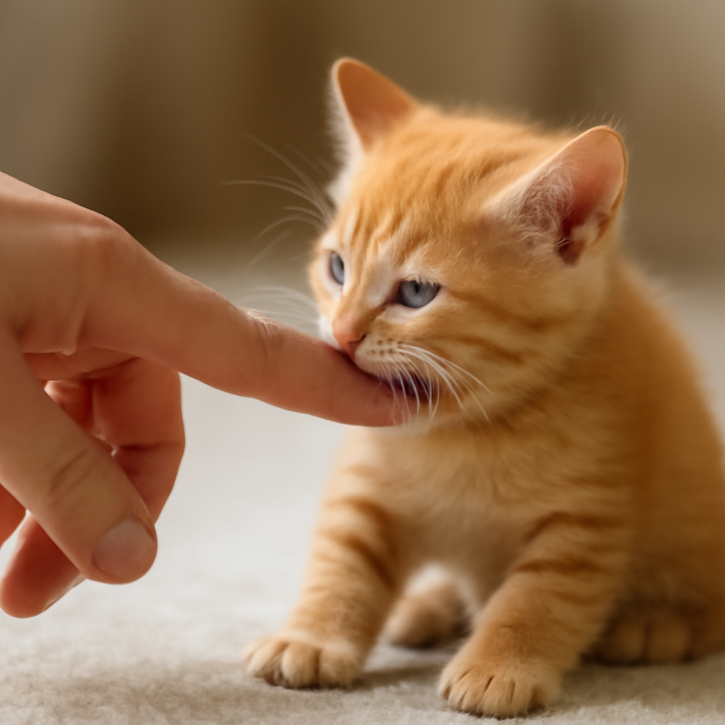 子猫が噛むのはなぜ起きるのか