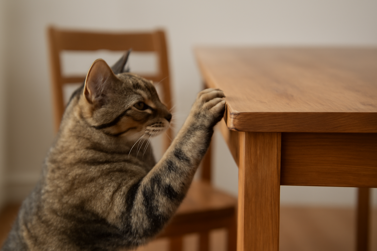 なぜ猫はテーブルで爪研ぎをするのか