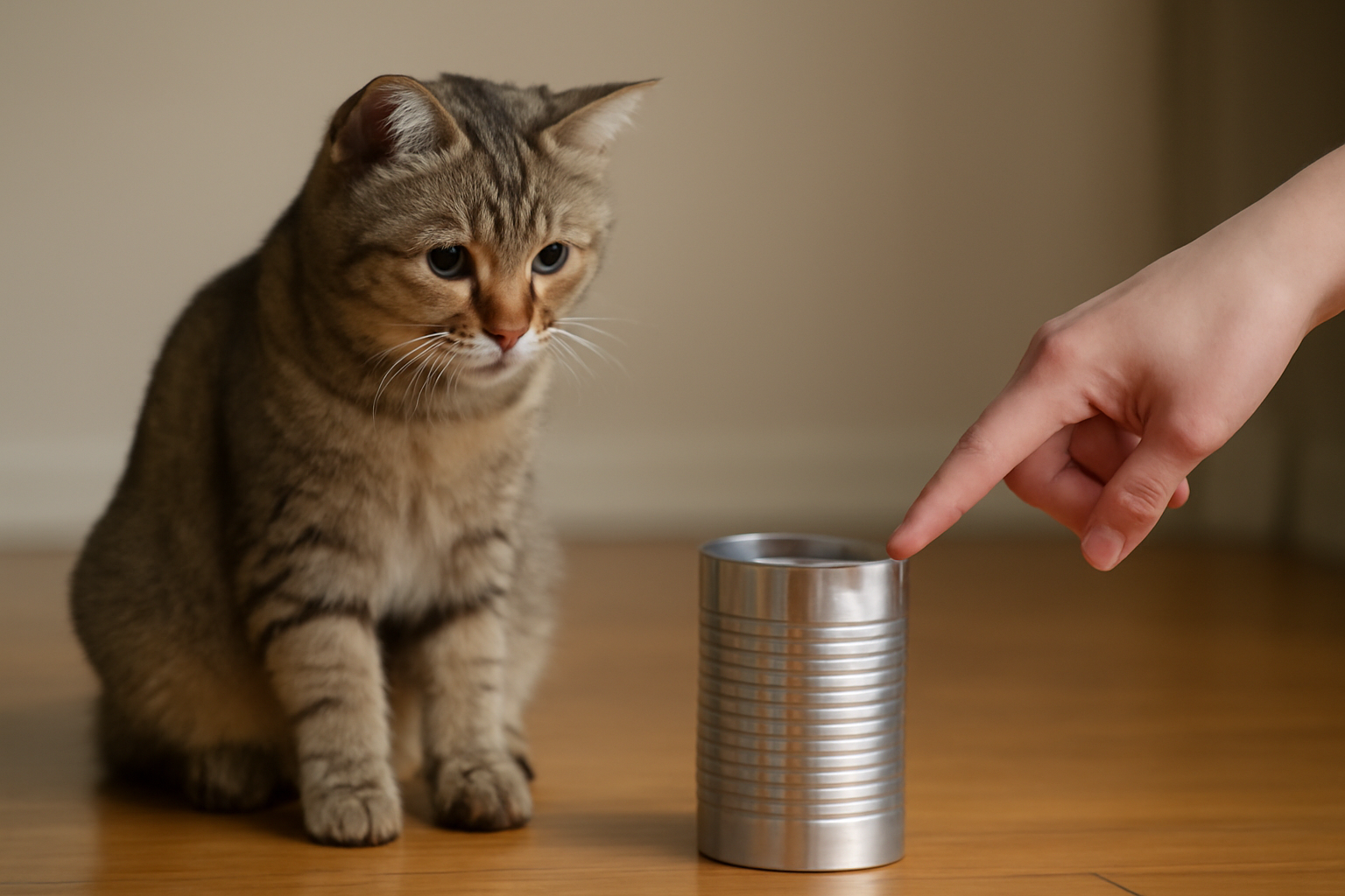 空き缶を使った猫のしつけは有効です
